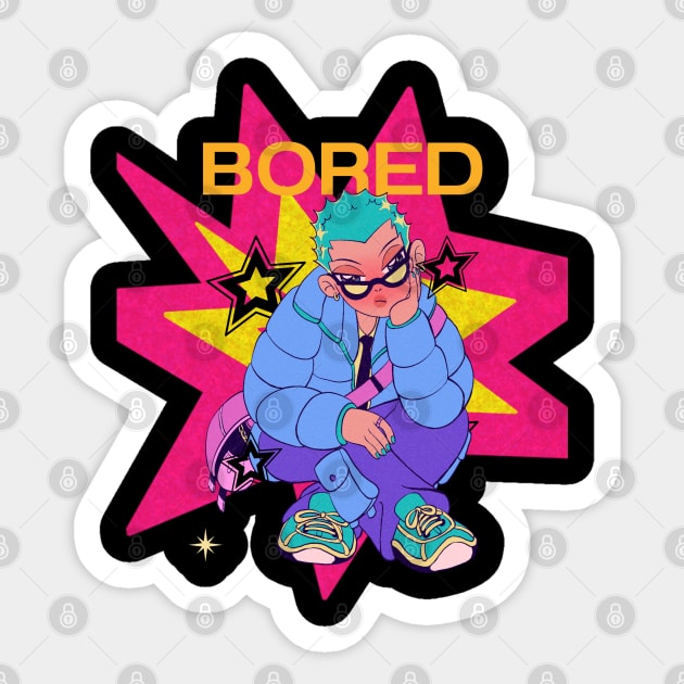 Bored Sticker by AeySa